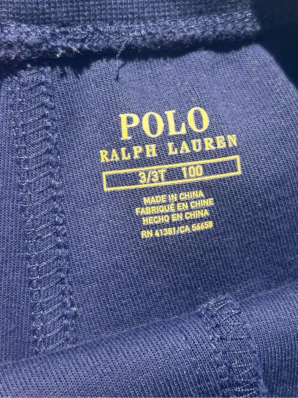 Polo Ralph Lauren Big Pony Double-Knit Jogger Pants Toddler Boys Size 3T Blue